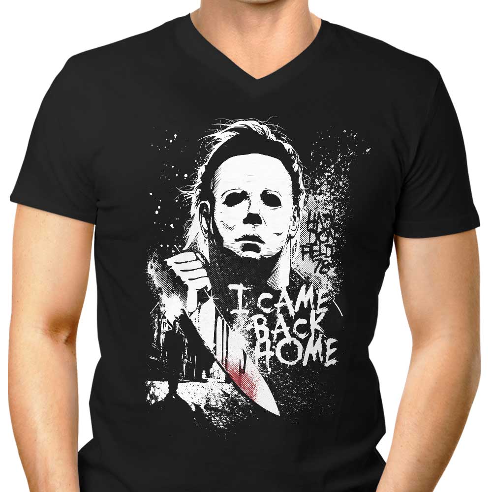 I Came Back Home Men's V-Neck - Adult & Kids T-Shirts, Sweatshirts & Hoodies apparel design preview 1