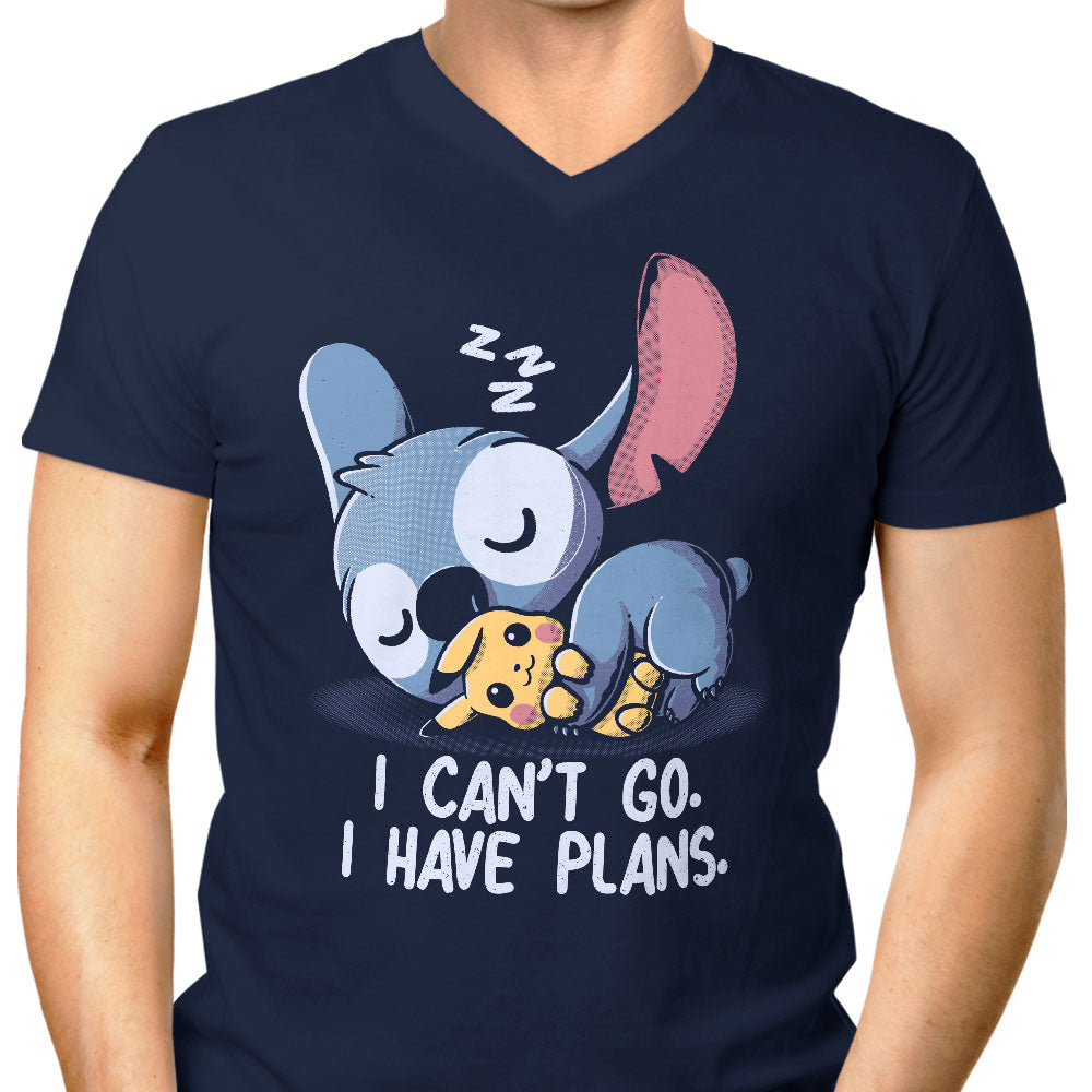 I Can't Go Men's V-Neck - Adult & Kids T-Shirts, Sweatshirts & Hoodies apparel design preview 1