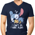 I Can't Go Men's V-Neck - Adult & Kids T-Shirts, Sweatshirts & Hoodies apparel design preview 1
