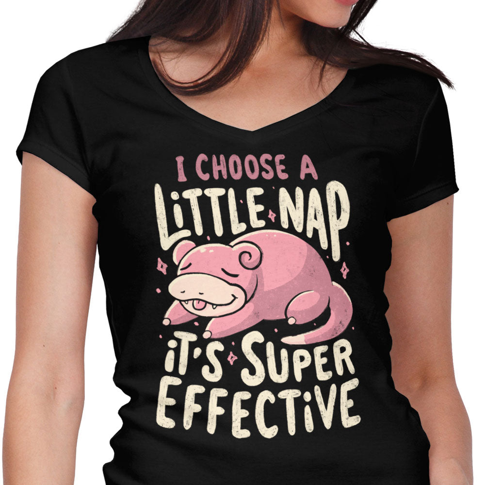 I Choose a Little Nap Women's V-Neck - Adult & Kids T-Shirts, Sweatshirts & Hoodies apparel design preview 1