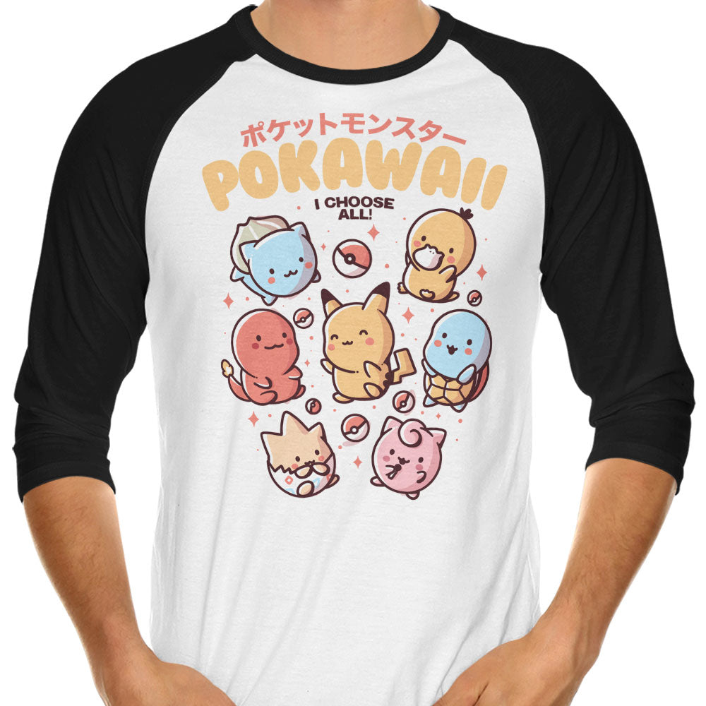 I Choose All 3/4 Sleeve Raglan - Adult & Kids T-Shirts, Sweatshirts & Hoodies apparel design preview 1