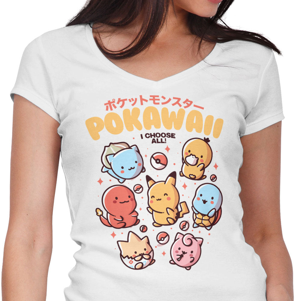I Choose All Women's V-Neck - Adult & Kids T-Shirts, Sweatshirts & Hoodies apparel design preview 1