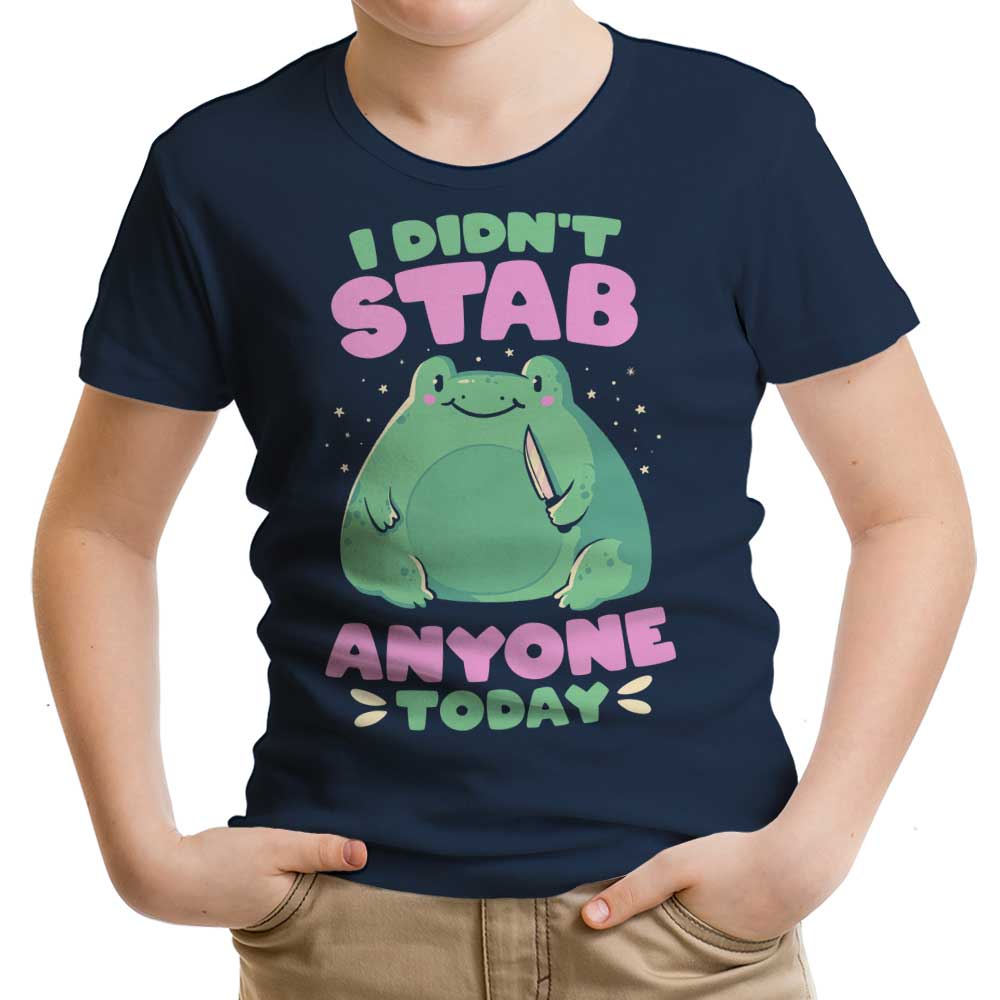 I Didn't Stab Anyone Youth Apparel - Adult & Kids T-Shirts, Sweatshirts & Hoodies apparel design preview 1