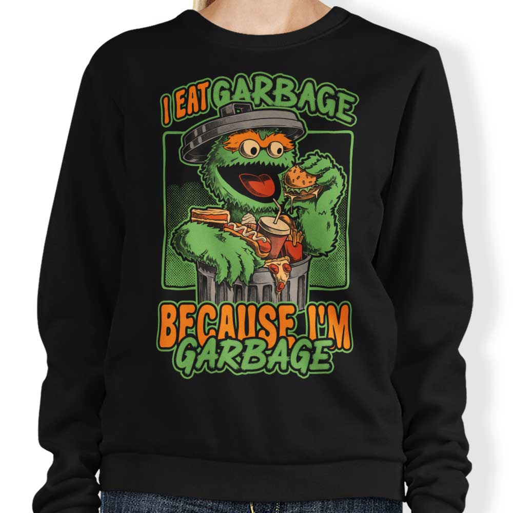 I Eat Garbage - Adult & Kids T-Shirts, Sweatshirts & Hoodies apparel design preview 1