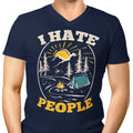I Hate People Men's V-Neck - Adult & Kids T-Shirts, Sweatshirts & Hoodies apparel design preview 1