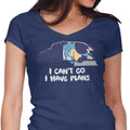 I Have Plans Women's V-Neck - Adult & Kids T-Shirts, Sweatshirts & Hoodies apparel design preview 1
