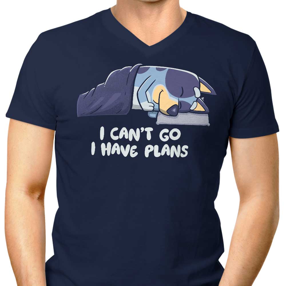 I Have Plans Men's V-Neck - Adult & Kids T-Shirts, Sweatshirts & Hoodies apparel design preview 1