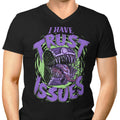 I Have Trust Issues Men's V-Neck - Adult & Kids T-Shirts, Sweatshirts & Hoodies apparel design preview 1