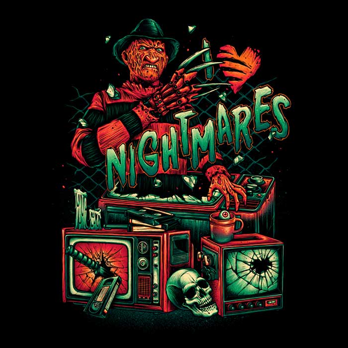 I Heart Nightmares Youth Apparel - Adult & Kids T-Shirts, Sweatshirts & Hoodies apparel design preview 2