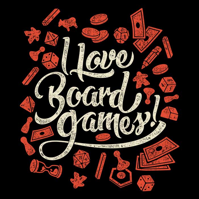 I Love Board Games Tank Top - Adult & Kids T-Shirts, Sweatshirts & Hoodies apparel design preview 2