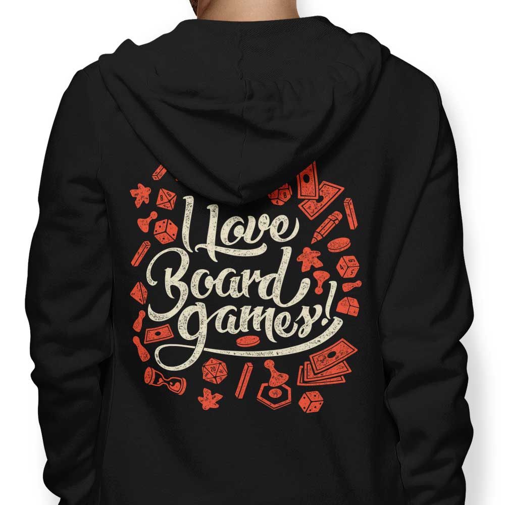 I Love Board Games - Adult & Kids T-Shirts, Sweatshirts & Hoodies apparel design preview 1