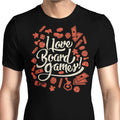 I Love Board Games Men's Apparel - Adult & Kids T-Shirts, Sweatshirts & Hoodies apparel design preview 1