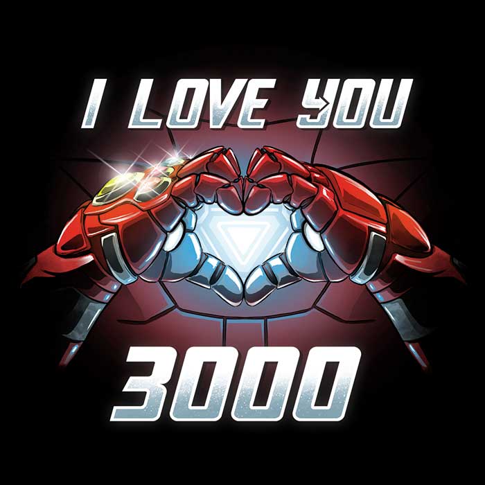 I Love You 3000 Women's Apparel - Adult & Kids T-Shirts, Sweatshirts & Hoodies apparel design preview 2