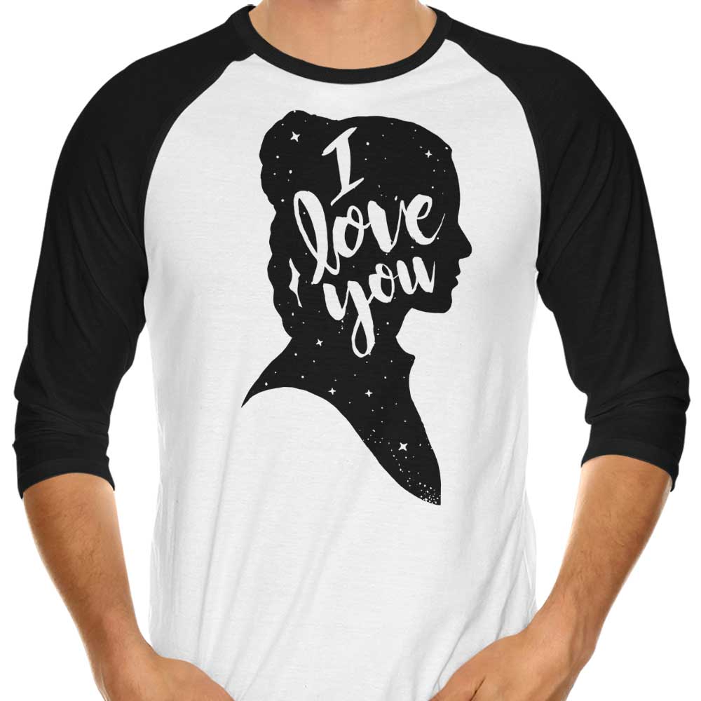 I Love You 3/4 Sleeve Raglan - Adult & Kids T-Shirts, Sweatshirts & Hoodies apparel design preview 1