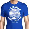 I Survived Amity Island Men's Apparel - Adult & Kids T-Shirts, Sweatshirts & Hoodies apparel design preview 1