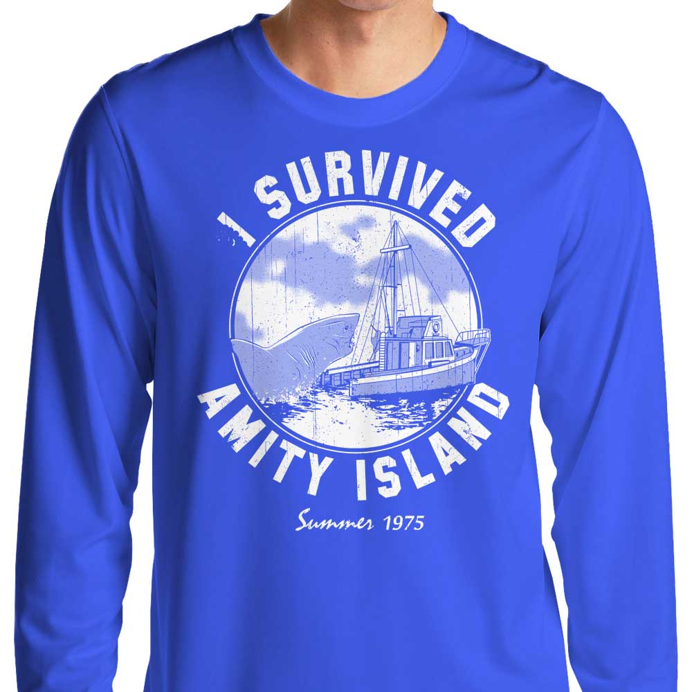 I Survived Amity Island - Adult & Kids T-Shirts, Sweatshirts & Hoodies apparel design preview 1