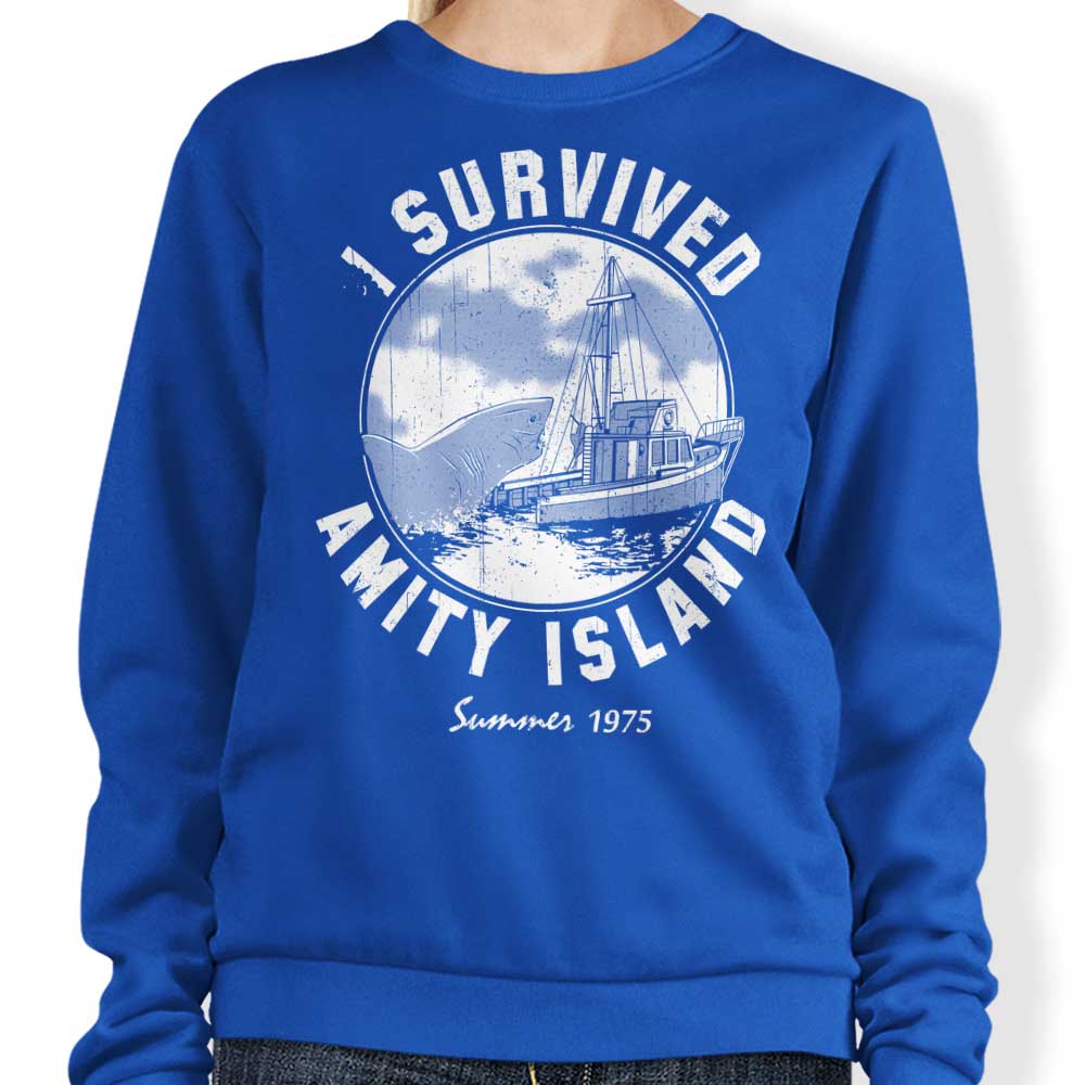 I Survived Amity Island - Adult & Kids T-Shirts, Sweatshirts & Hoodies apparel design preview 1