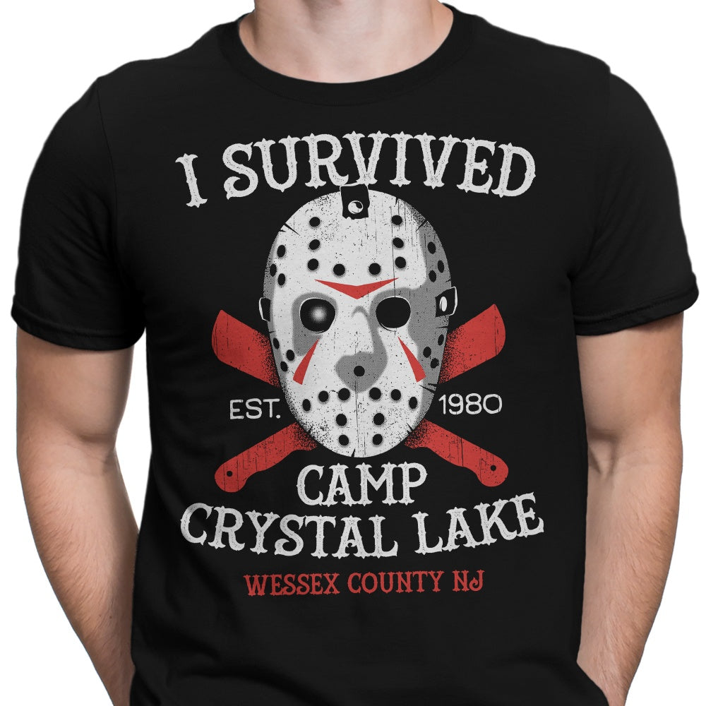 I Survived Camp Crystal Lake Men's Apparel - Adult & Kids T-Shirts, Sweatshirts & Hoodies apparel design preview 2