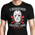 I Survived Camp Crystal Lake Men's Apparel - Adult & Kids T-Shirts, Sweatshirts & Hoodies apparel design preview 1