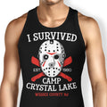 I Survived Camp Crystal Lake Tank Top - Adult & Kids T-Shirts, Sweatshirts & Hoodies apparel design preview 1