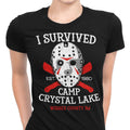 I Survived Camp Crystal Lake Women's Apparel - Adult & Kids T-Shirts, Sweatshirts & Hoodies apparel design preview 1