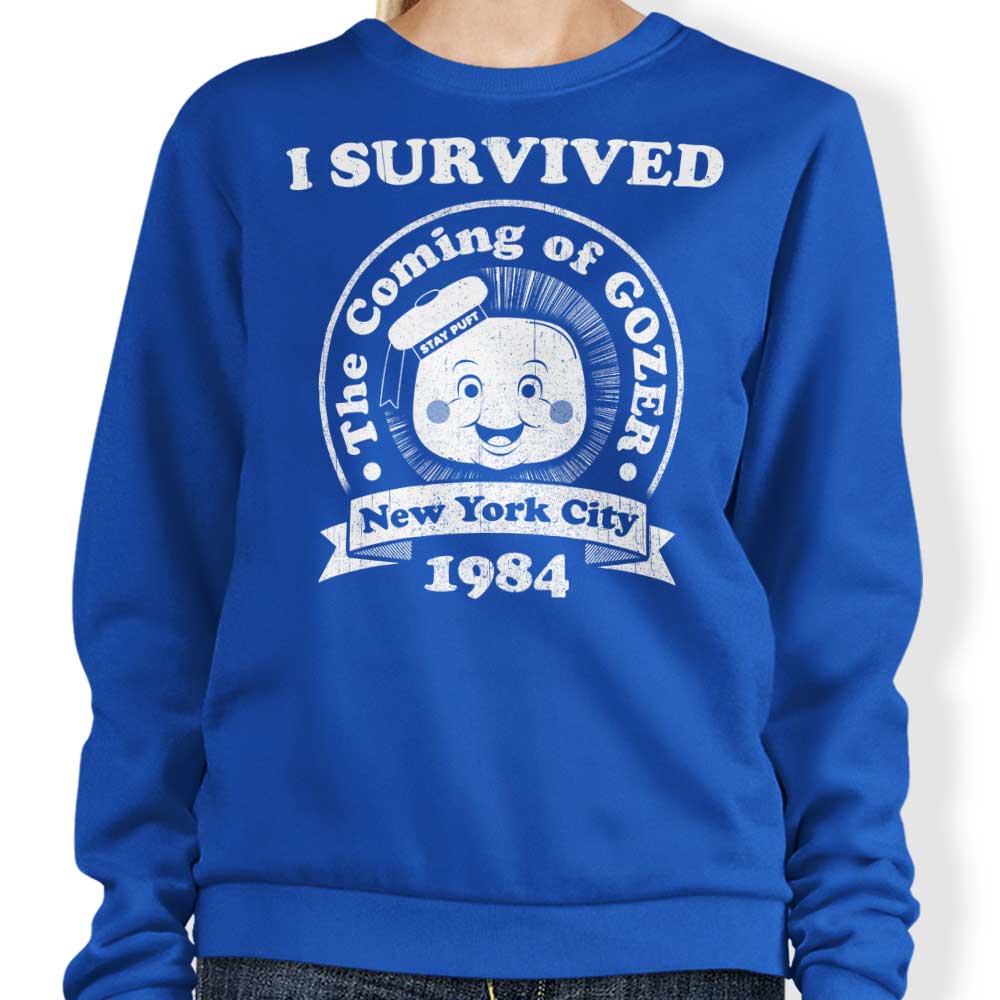 I Survived Gozer - Adult & Kids T-Shirts, Sweatshirts & Hoodies apparel design preview 1