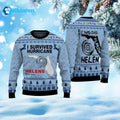 I Survived Hurricane Helene 2024 Ugly Christmas Sweater product image