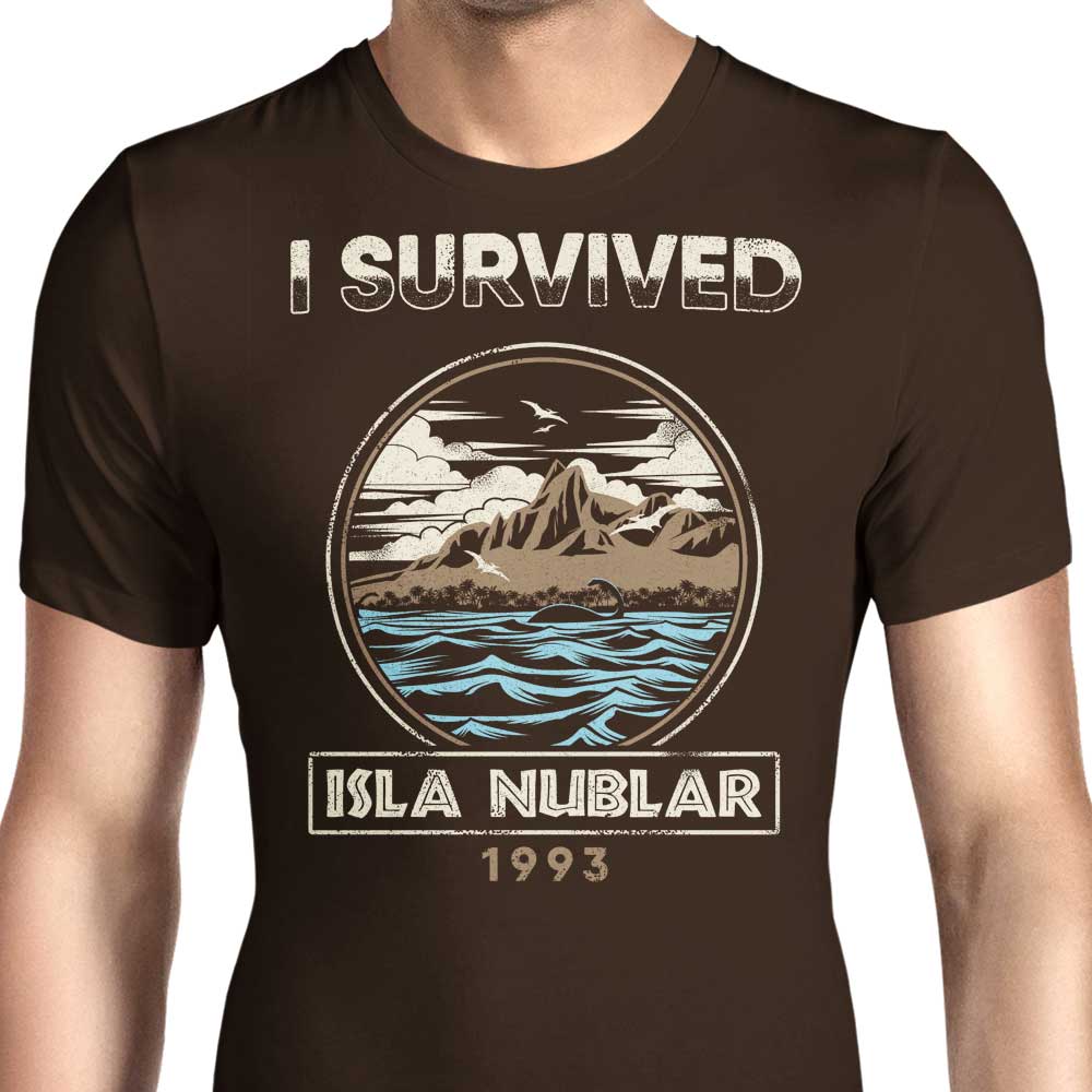 I Survived Isla Nublar Men's Apparel - Adult & Kids T-Shirts, Sweatshirts & Hoodies apparel design preview 1