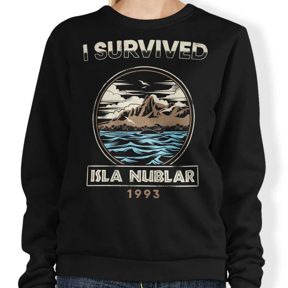 I Survived Isla Nublar - Adult & Kids T-Shirts, Sweatshirts & Hoodies apparel design preview 1