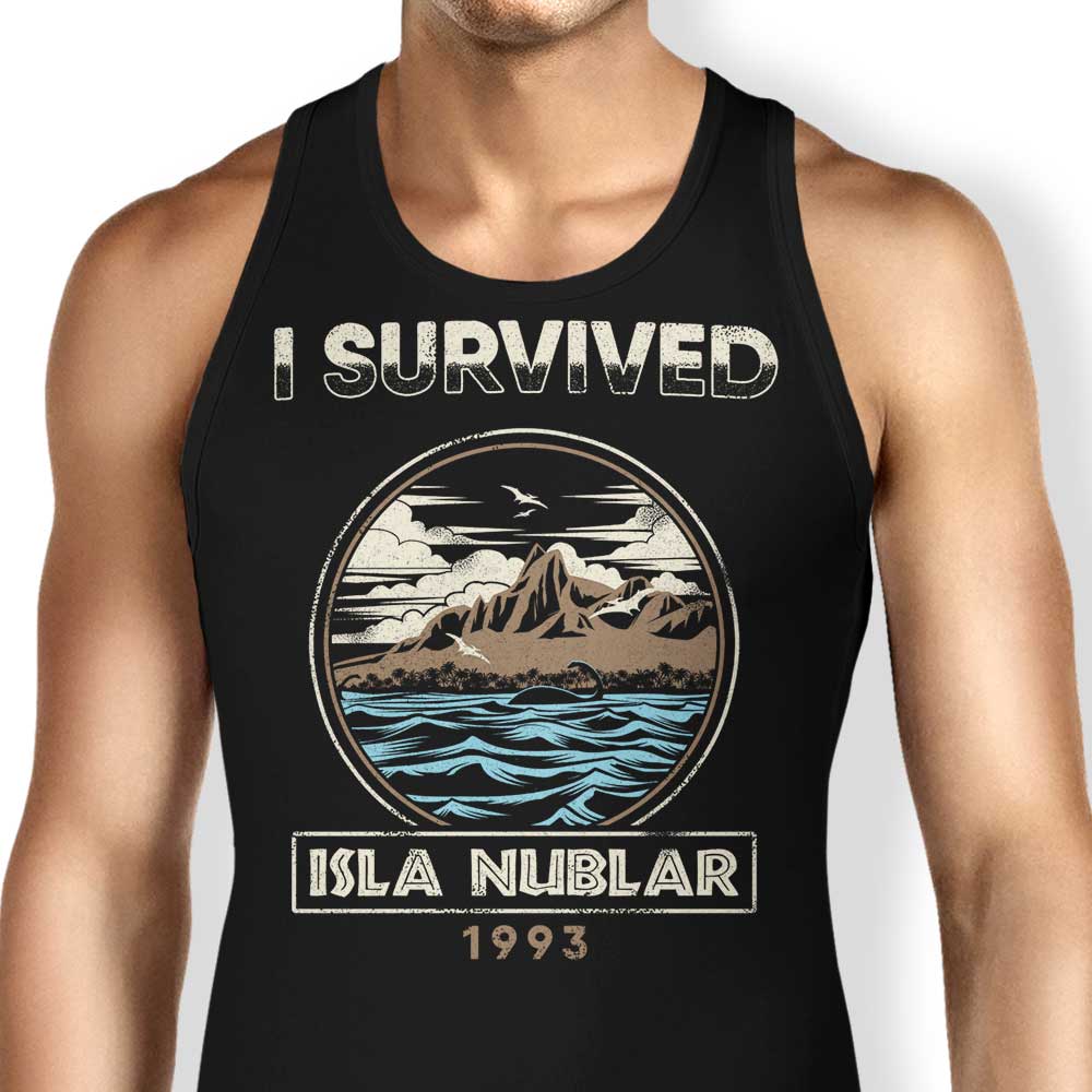 I Survived Isla Nublar Tank Top - Adult & Kids T-Shirts, Sweatshirts & Hoodies apparel design preview 1