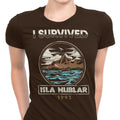 I Survived Isla Nublar Women's Apparel - Adult & Kids T-Shirts, Sweatshirts & Hoodies apparel design preview 1
