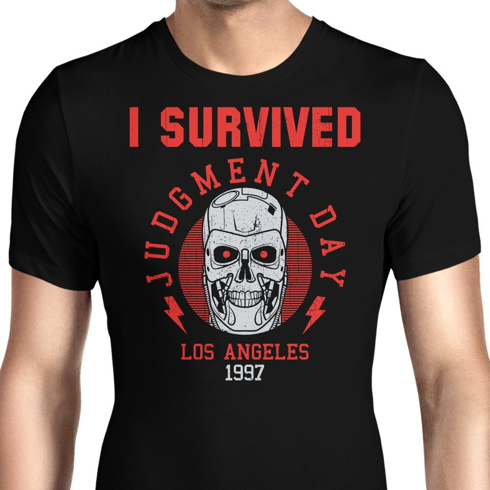 I Survived Judgement Day Men's Apparel - Adult & Kids T-Shirts, Sweatshirts & Hoodies apparel design preview 1