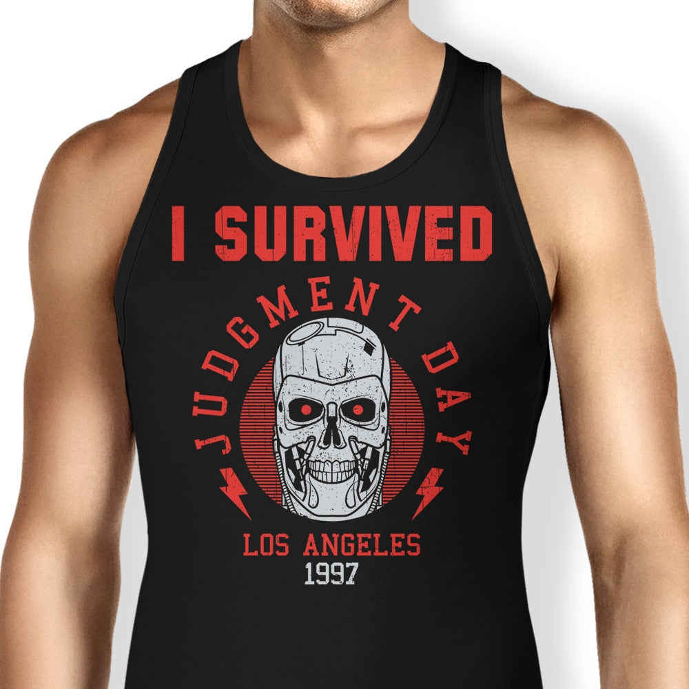 I Survived Judgement Day Tank Top - Adult & Kids T-Shirts, Sweatshirts & Hoodies apparel design preview 1