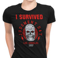 I Survived Judgement Day Women's Apparel - Adult & Kids T-Shirts, Sweatshirts & Hoodies apparel design preview 1