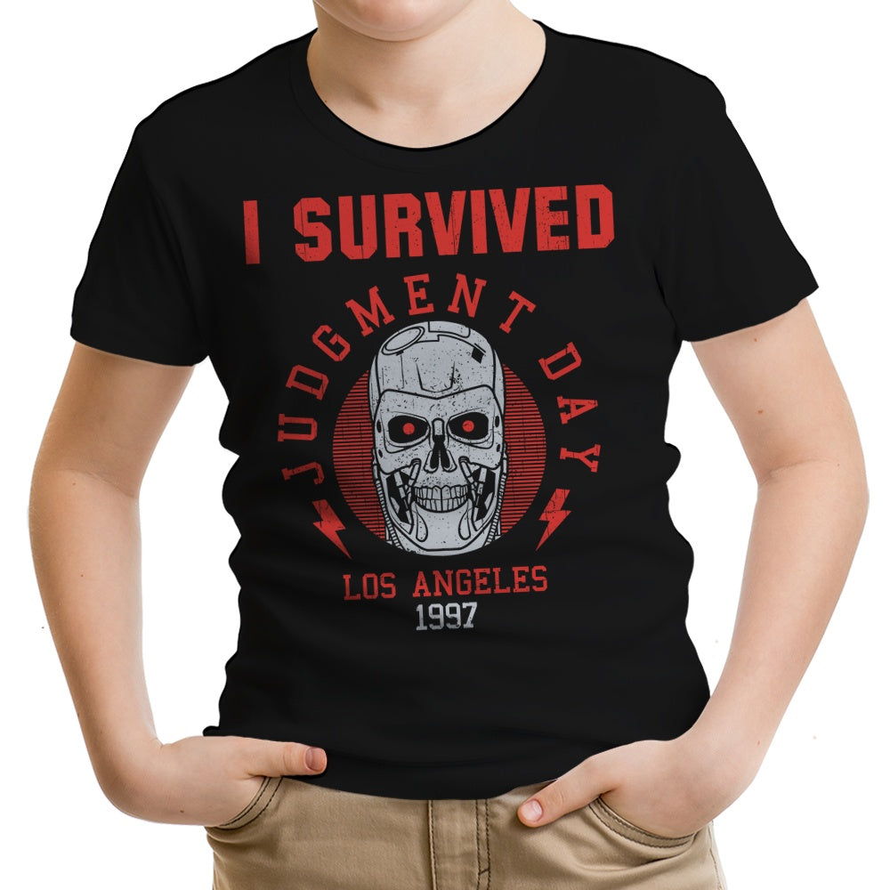 I Survived Judgement Day Youth Apparel - Adult & Kids T-Shirts, Sweatshirts & Hoodies apparel design preview 1