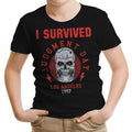 I Survived Judgement Day Youth Apparel - Adult & Kids T-Shirts, Sweatshirts & Hoodies apparel design preview 1