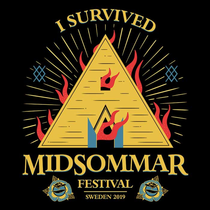 I Survived Midsommar Men's Apparel - Adult & Kids T-Shirts, Sweatshirts & Hoodies apparel design preview 2