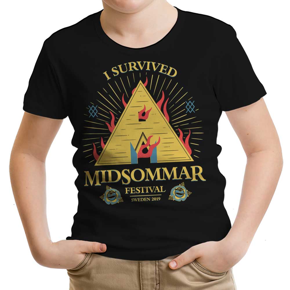 I Survived Midsommar Youth Apparel - Adult & Kids T-Shirts, Sweatshirts & Hoodies apparel design preview 1