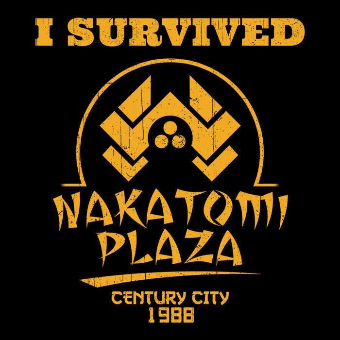 I Survived Nakatomi Plaza Youth Apparel - Adult & Kids T-Shirts, Sweatshirts & Hoodies apparel design preview 2