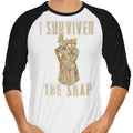 I Survived the Decimation 3/4 Sleeve Raglan - Adult & Kids T-Shirts, Sweatshirts & Hoodies apparel design preview 1