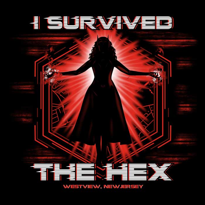 I Survived the Hex Men's Apparel - Adult & Kids T-Shirts, Sweatshirts & Hoodies apparel design preview 2
