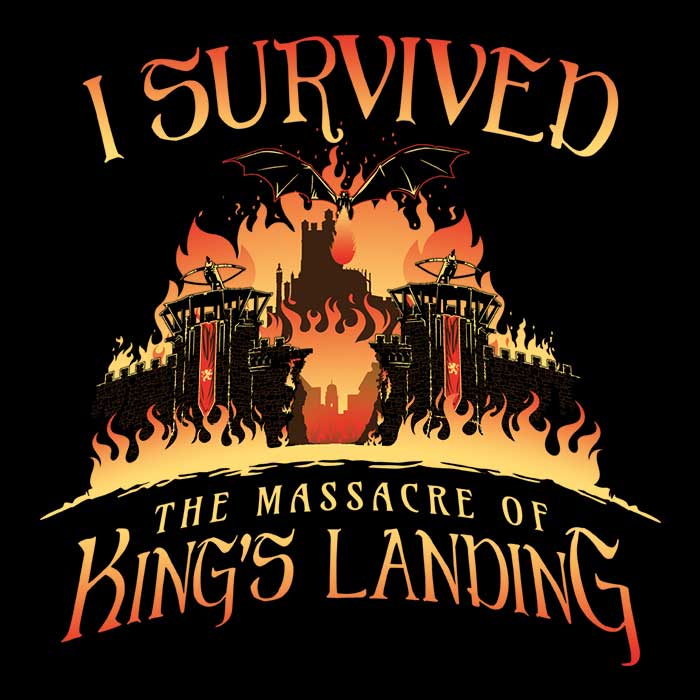 I survived the Mad Queen Men's Apparel - Adult & Kids T-Shirts, Sweatshirts & Hoodies apparel design preview 2