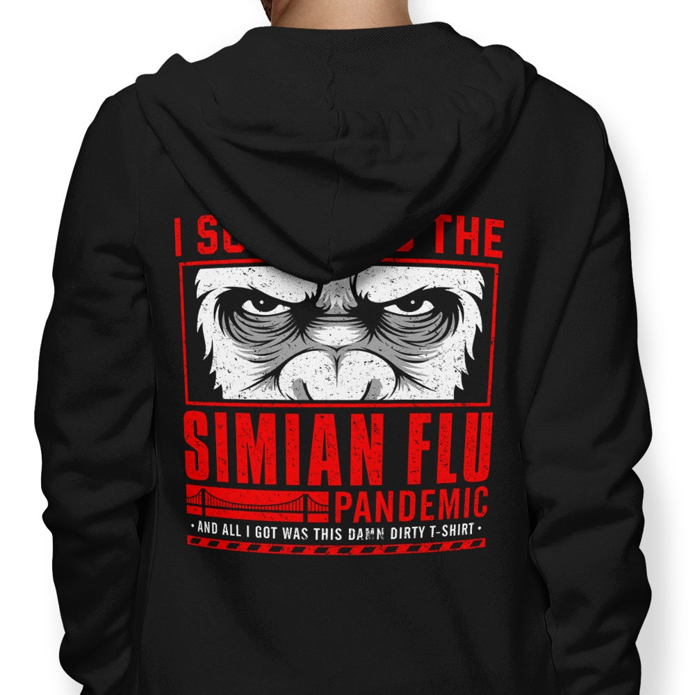 I Survived the Simian Flu - Adult & Kids T-Shirts, Sweatshirts & Hoodies apparel design preview 1
