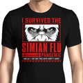 I Survived the Simian Flu Men's Apparel - Adult & Kids T-Shirts, Sweatshirts & Hoodies apparel design preview 1