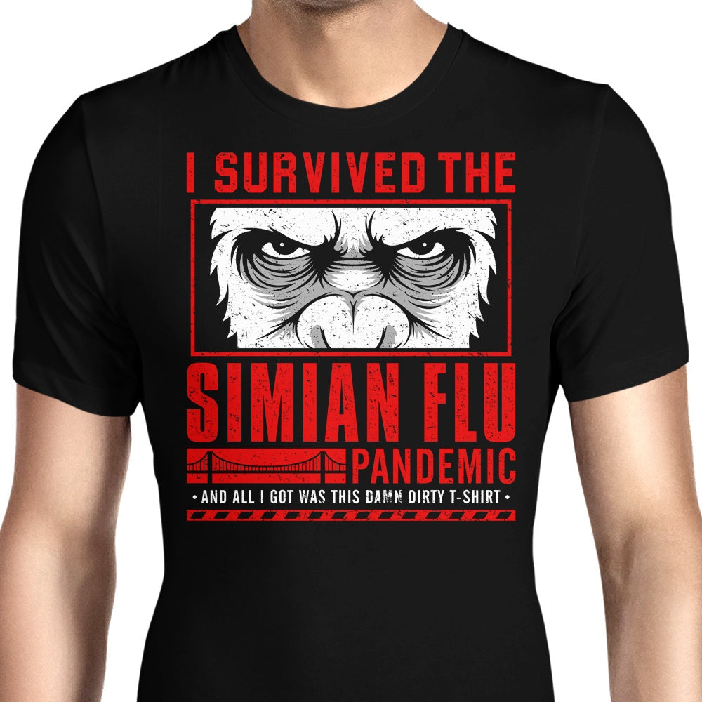 I Survived the Simian Flu Men's Apparel - Adult & Kids T-Shirts, Sweatshirts & Hoodies apparel design preview 1
