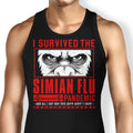 I Survived the Simian Flu Tank Top - Adult & Kids T-Shirts, Sweatshirts & Hoodies apparel design preview 1