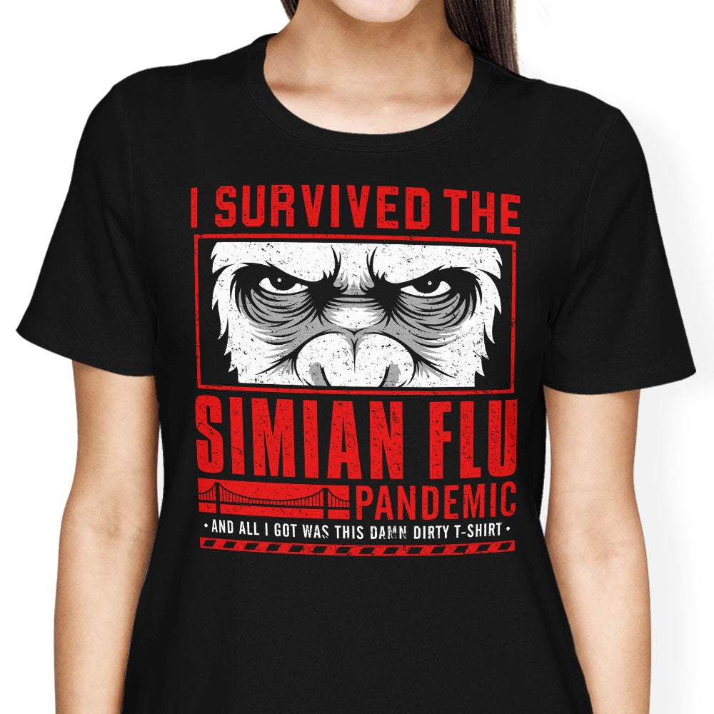 I Survived the Simian Flu Women's Apparel - Adult & Kids T-Shirts, Sweatshirts & Hoodies apparel design preview 2