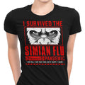 I Survived the Simian Flu Women's Apparel - Adult & Kids T-Shirts, Sweatshirts & Hoodies apparel design preview 1