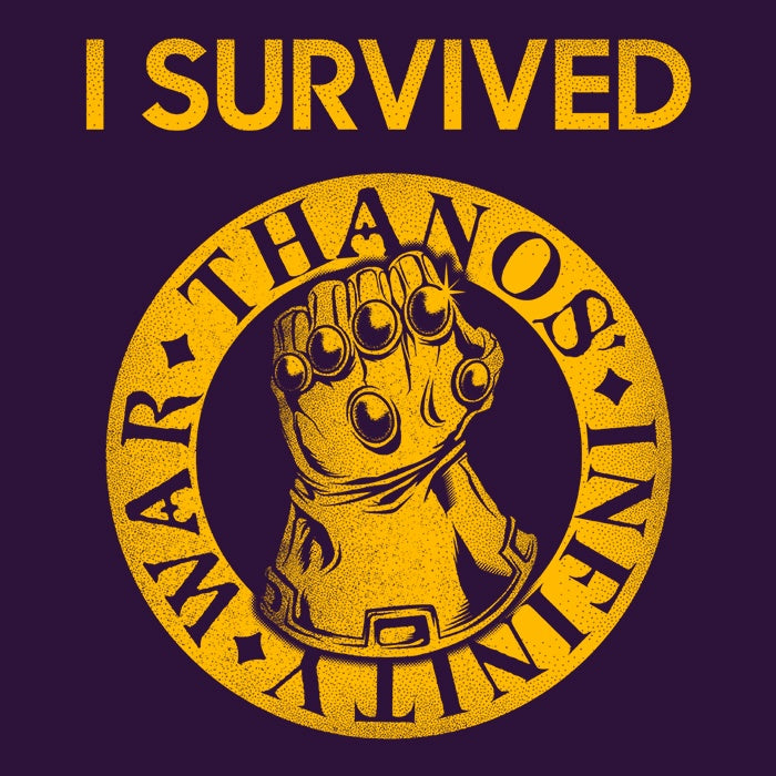I Survived the Snap - Adult & Kids T-Shirts, Sweatshirts & Hoodies apparel design preview 2