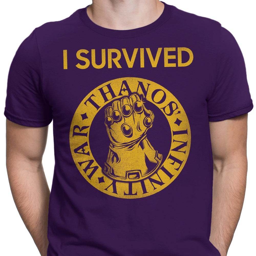 I Survived the Snap Men's Apparel - Adult & Kids T-Shirts, Sweatshirts & Hoodies apparel design preview 2